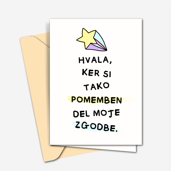 Voscilnica Hvala ker si tako pomemben del