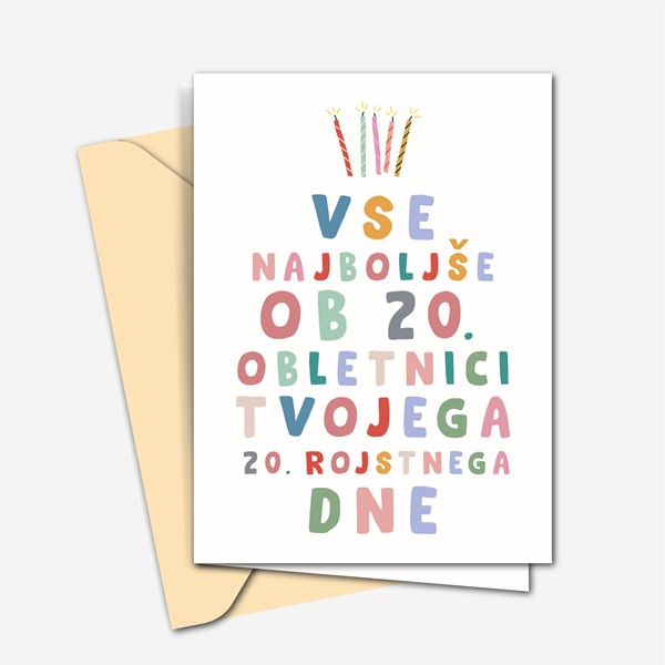 Voscilnica Vse najboljse za 20 obletnico