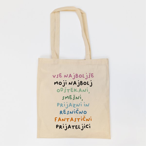 Bombažna vrečka Vse najboljse moji