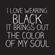 Majica I love wearing black