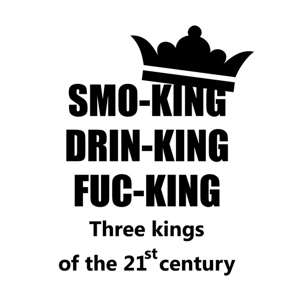 Majica Smoking drinking fucking