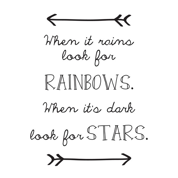 Majica When it rains look for rainbows