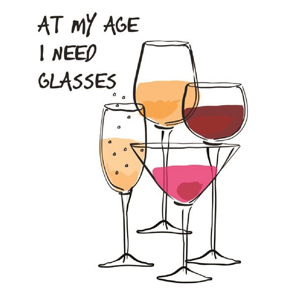 Skodelica At my age I need glasses