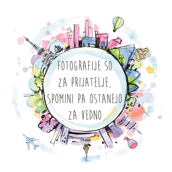 Skodelica Fotografije so za prijatelje, spomini so za vedno