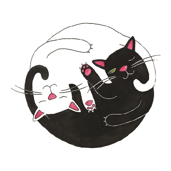 Skodelica JIng jang mačke