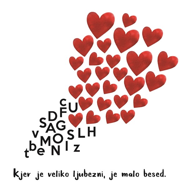 Skodelica Kjer je veliko ljubezni je malo besed