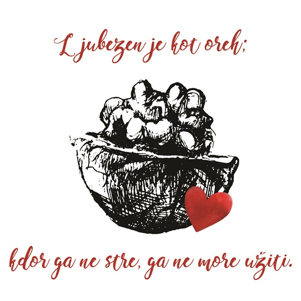 Skodelica Ljubezen je kot oreh