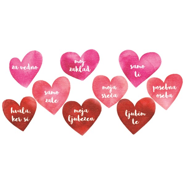 Skodelica Ljubezen na srčkih