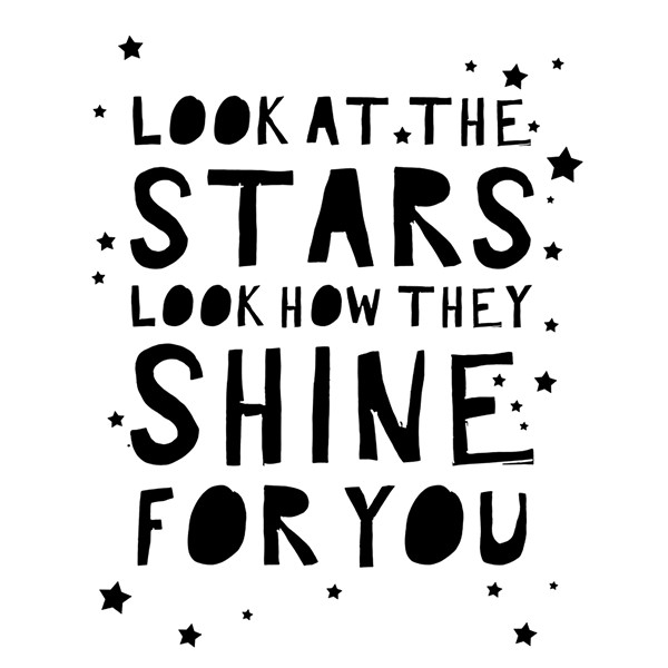 Skodelica Look at the stars look how they shine for you