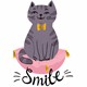 Skodelica Mačka smile