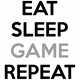 Bombažna vrečka Eat sleep game repeat