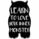 Bombažna vrečka Learn to love your inner monster