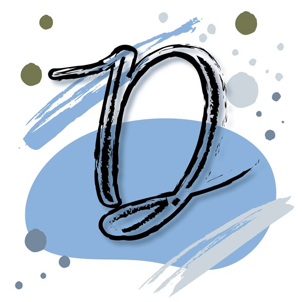 Skodelica D_monogram-modra