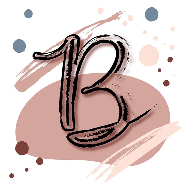 Skodelica B_monogram-rdeca