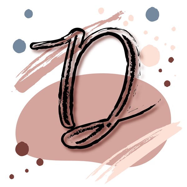 Skodelica D_monogram-rdeca