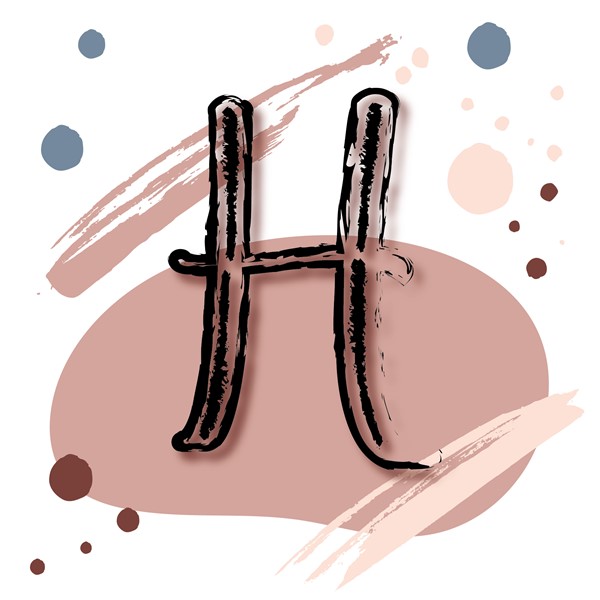 Skodelica H_monogram-rdeca