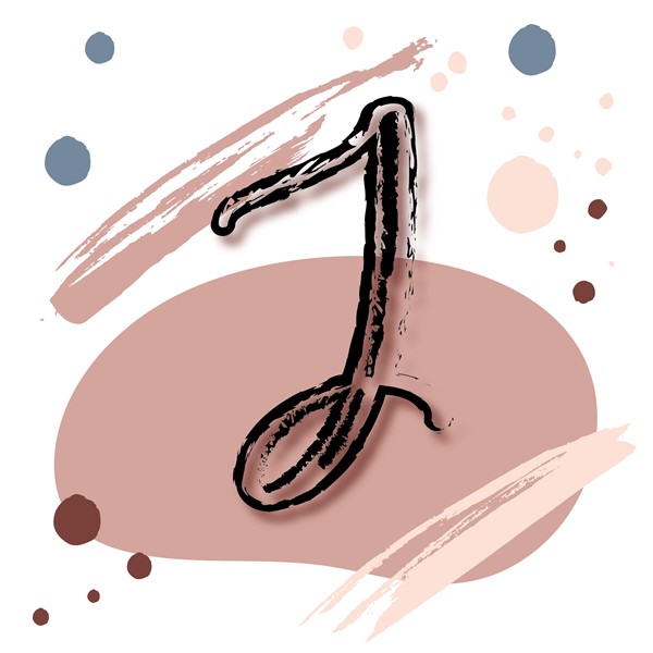 Skodelica J_monogram-rdeca