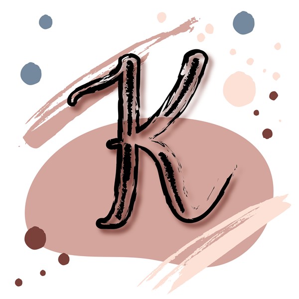 Skodelica K_monogram-rdeca