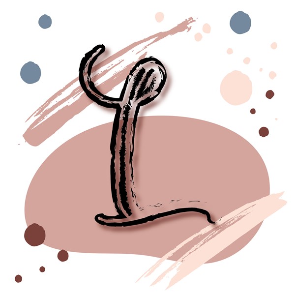 Skodelica L_monogram-rdeca