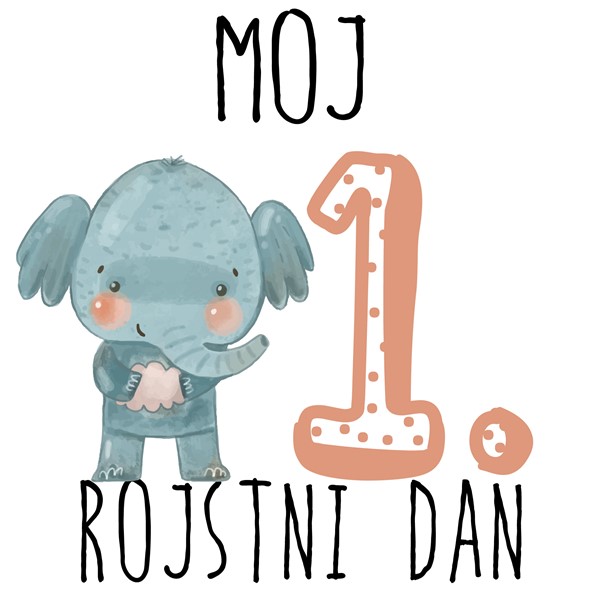 Body Moj prvi rojstni dan-slonČek