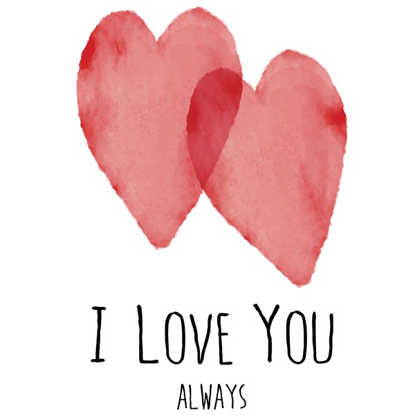 Vzglavnik I love you always