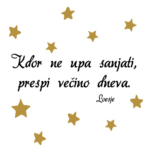 Vzglavnik Kdor ne upa sanjati