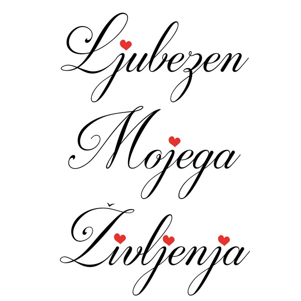 Vzglavnik Ljubezen mojega življenja