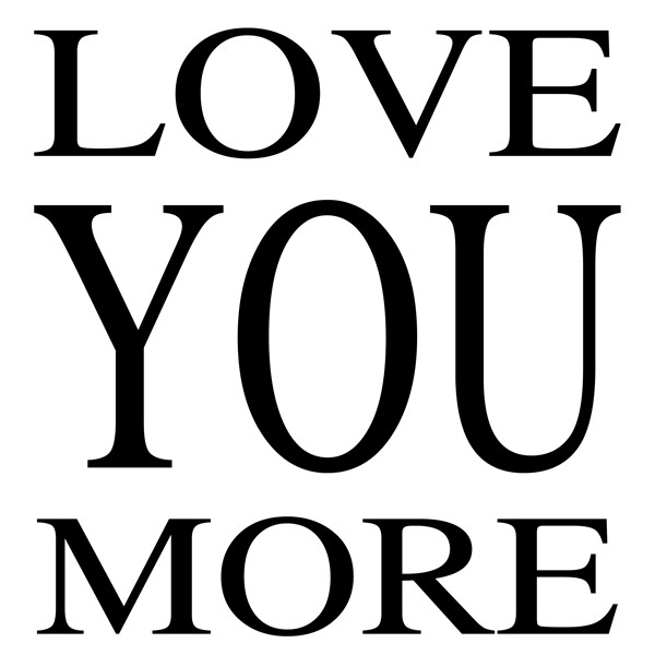 Vzglavnik Love you more