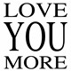 Vzglavnik Love you more