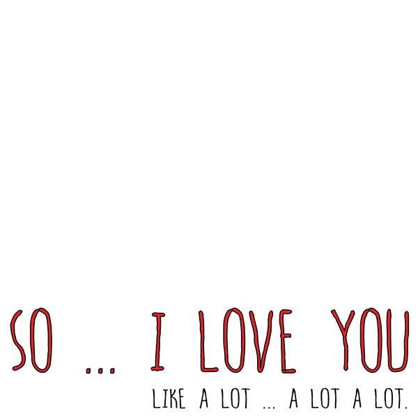 Vzglavnik So I love you a lot a lot a lot