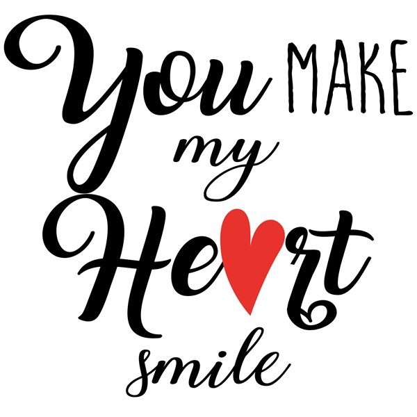 Vzglavnik You make my heart smile