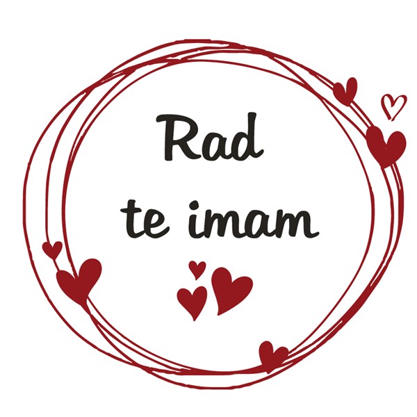 Vzglavnik Rad te imam