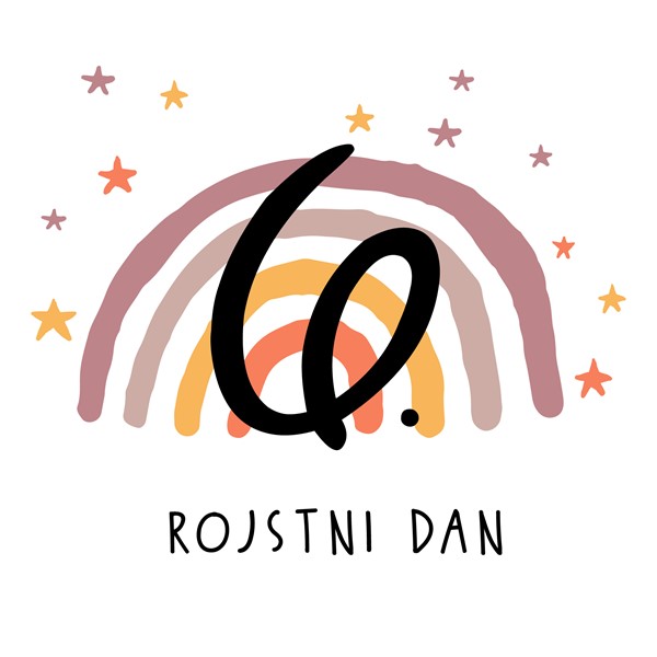 Majica otrok 6 rojstni dan_mavrica