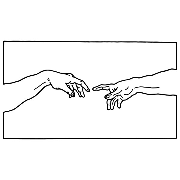 Bombažna vrečka Linije_stvarjenje Adama