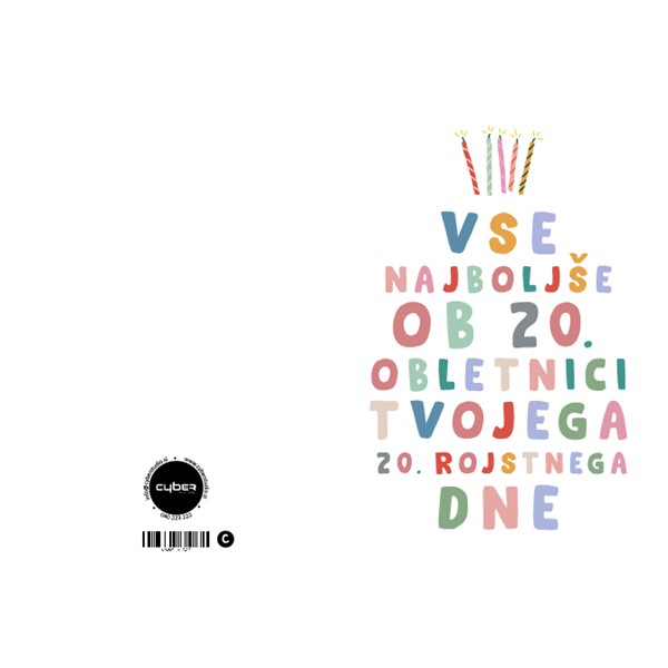 Voscilnica Vse najboljse za 20 obletnico