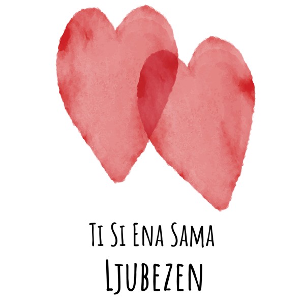 Bombažna vrečka Ti si ena sama ljubezen